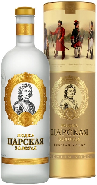 Изображение товара "Царская" Золотая в подарочном тубусе  1.0 л.