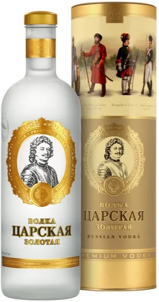 Изображение товара "Царская" Золотая в подарочном тубусе  1.0 л.