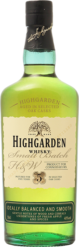 Изображение товара Whisky "Highgarden" 5 years 0.5 л.