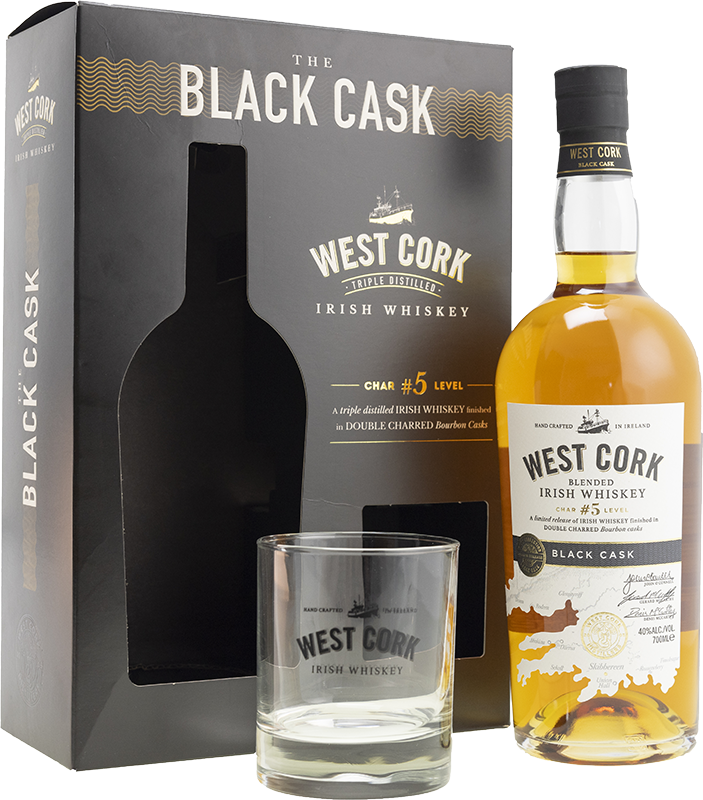 Изображение товара West Cork Black Cask Gift Box 0.7 л.