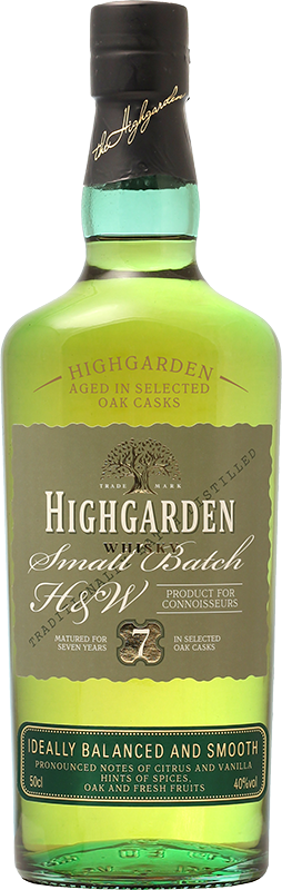 Изображение товара Whisky "Highgarden" 7 years 0.5 л.