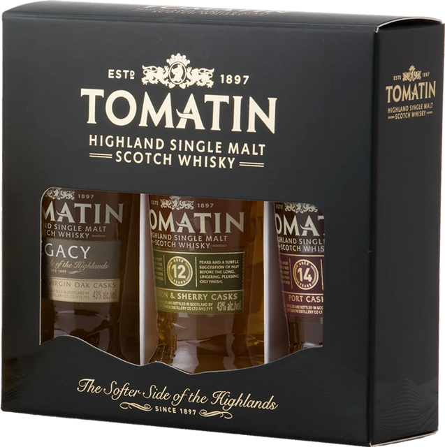 Изображение товара Tomatin Triple Pack Legacy, 12 Y.O., 14 Y.O. 0.05 л.
