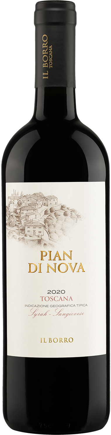 Изображение товара Pian di Nova Toscana Rosso, IL Borro, Organic 0.75 л.