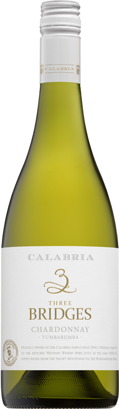 Изображение товара Calabria, Three Bridges Chardonnay Tumbarumba 0.75 л.