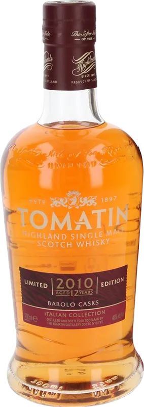 Изображение товара Tomatin 12 Y.O. Barolo Casks 0.7 л.