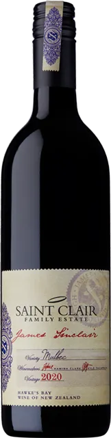 Изображение товара James Sinclair, Malbec, Saint Clair 0.75 л.