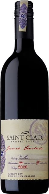 Изображение товара James Sinclair, Malbec, Saint Clair 0.75 л.
