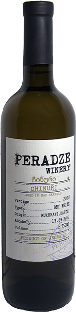Изображение товара Chinuri aged in oak barrels, Peradze Winery 0.75 л.