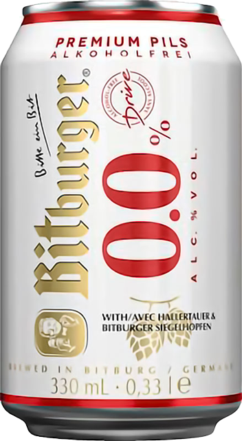 Изображение товара "Bitburger" Drive, Alkoholfrei 0.33 л.