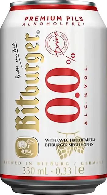 Изображение товара "Bitburger" Drive, Alkoholfrei 0.33 л.