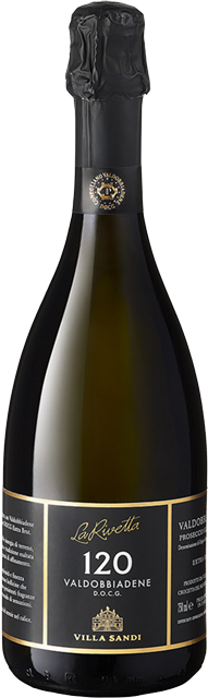 Изображение товара Prosecco, La Rivetta 120, Valdobbiadene, Superiore, Villa Sandi Extra Brut   0.75 л.