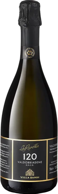 Изображение товара Prosecco, La Rivetta 120, Valdobbiadene, Superiore, Villa Sandi Extra Brut   0.75 л.