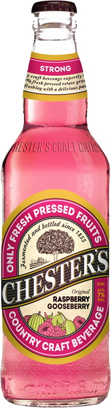 Изображение товара "Chester's" Raspberry-Gooseberry 0.45 л.
